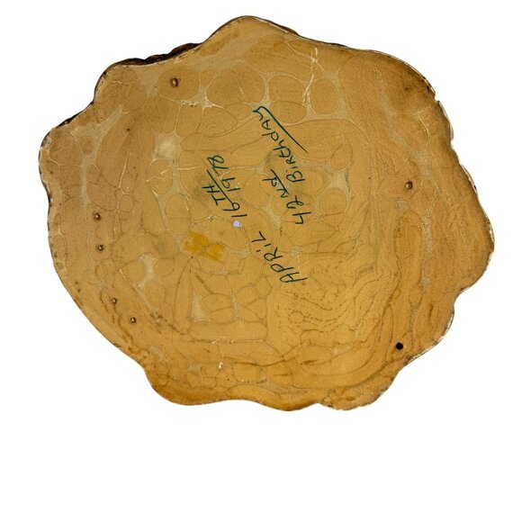 Rustic 70s Owl Log Planter Vintage Home Retro Woodland Decor Resin Flower Pot - Picture 5 of 14